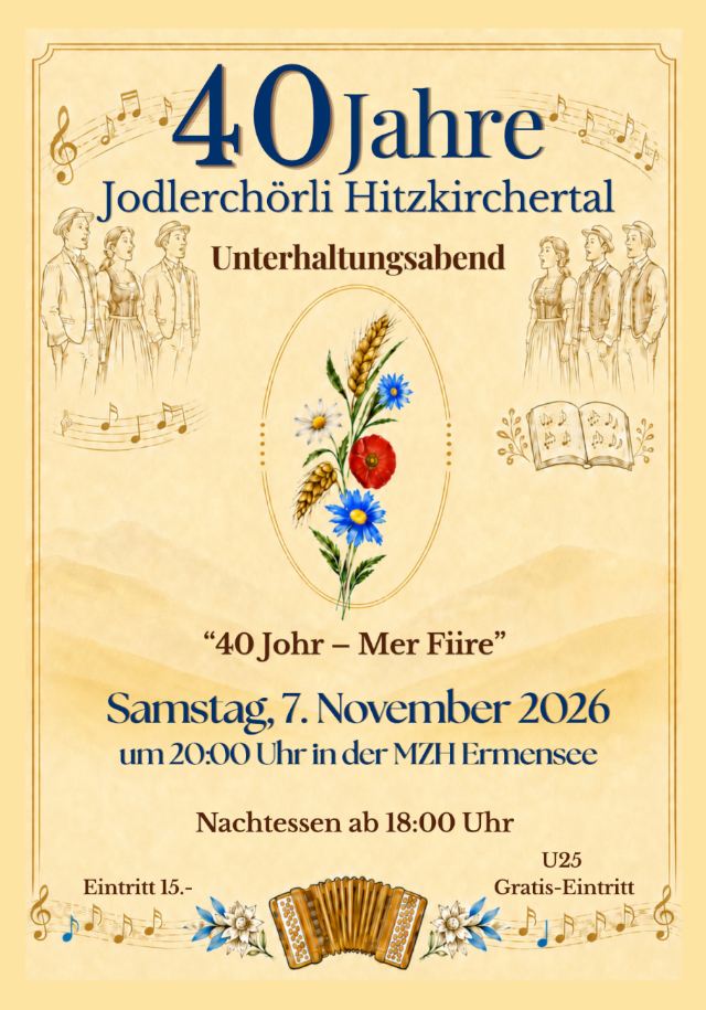Programmheft Unterhaltungsabend 2026