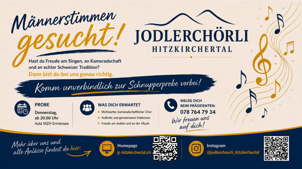 Männerstimmen gesucht